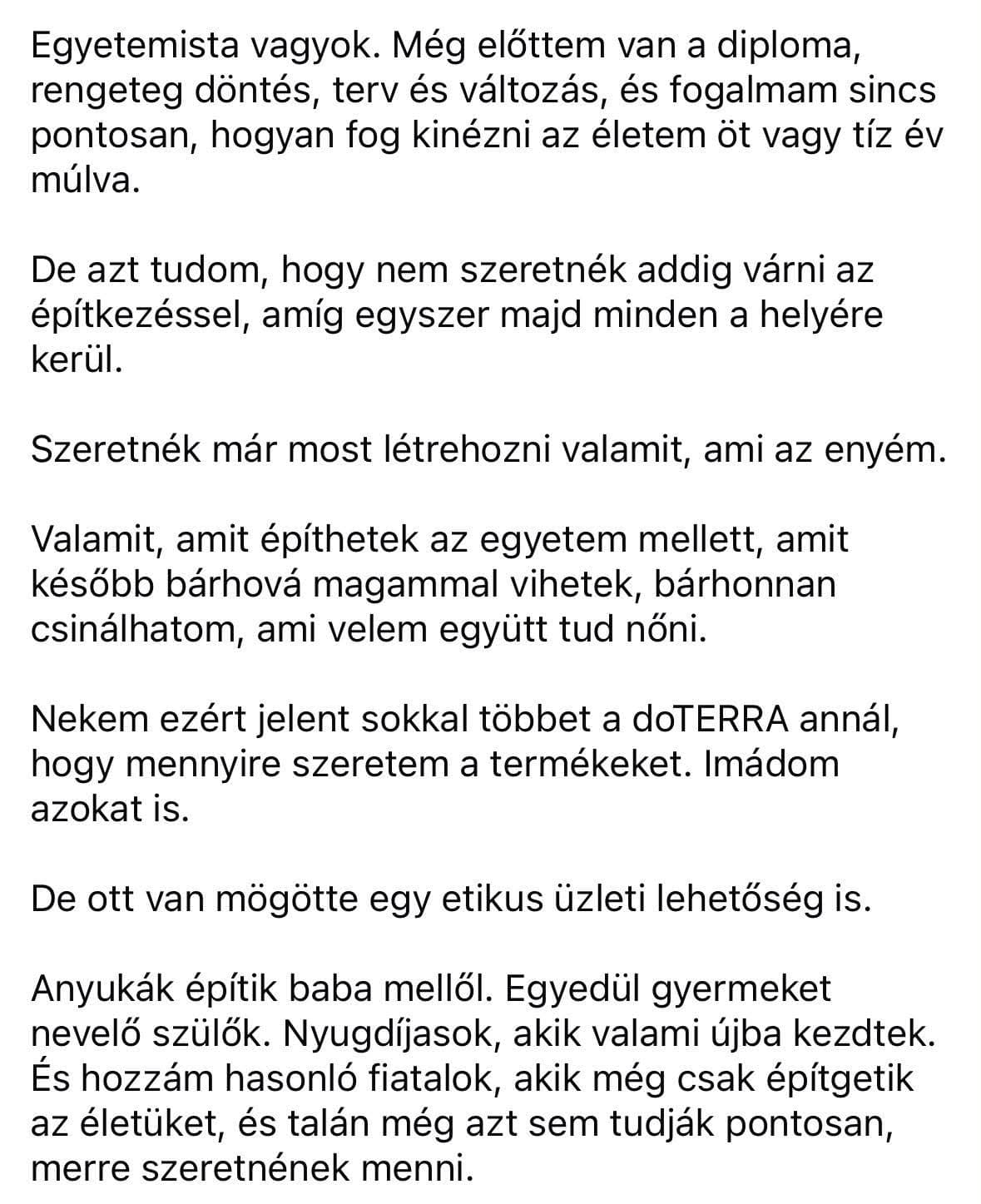 Visszajelzés egy ügyféltől
